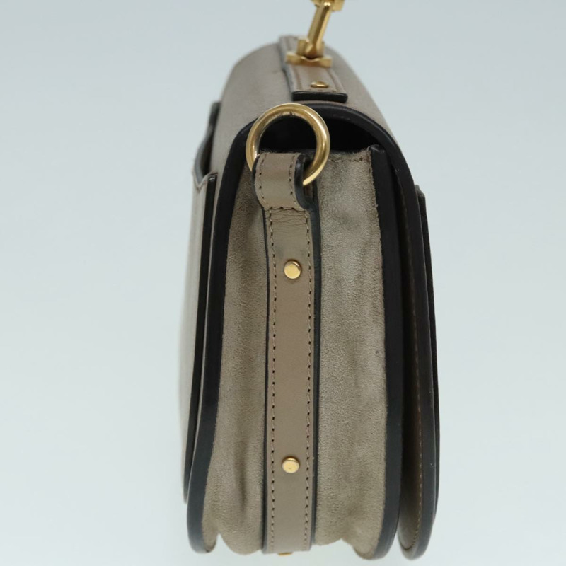 【日本直送】Chloe Nile 手提包 皮革 2way 棕色 金色 正品 89736V-3