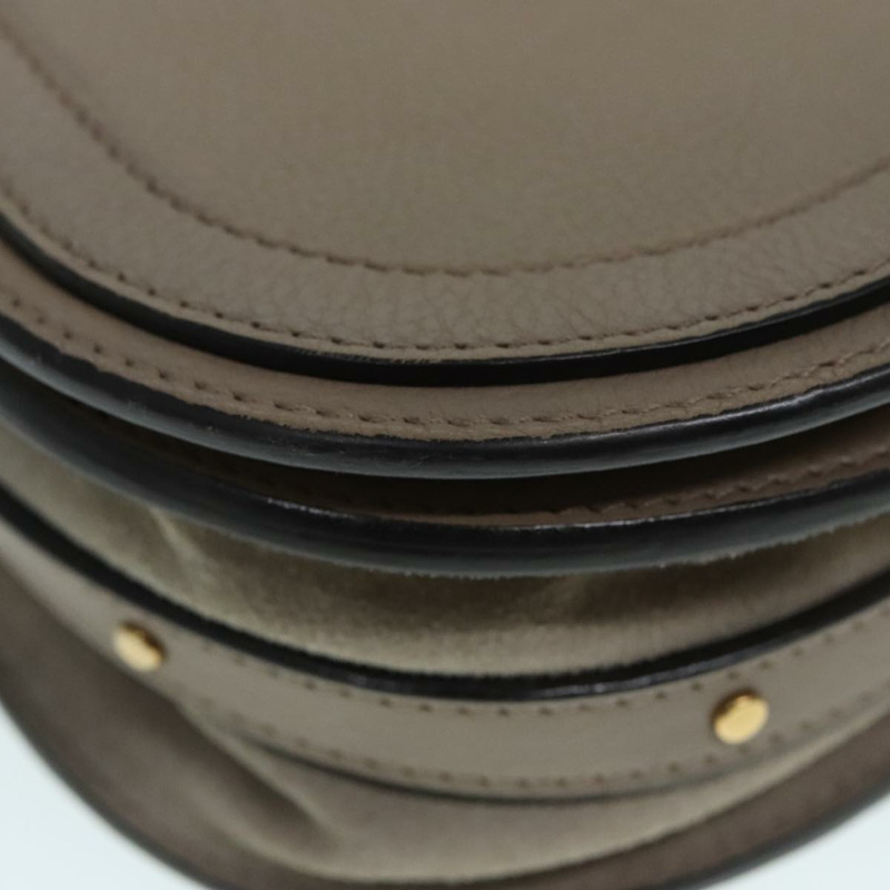 【日本直送】Chloe Nile 手提包 皮革 2way 棕色 金色 正品 89736V-8