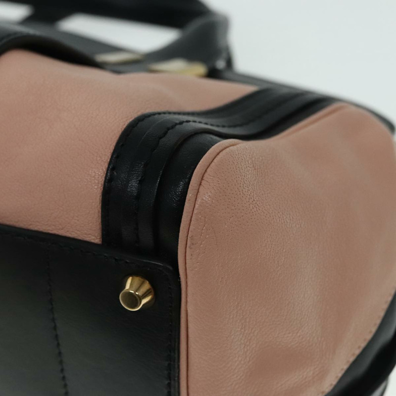 【日本直送】Chloe Alice 手提包 皮革 2 款 黑色 粉紅色 正品 am6912V-16