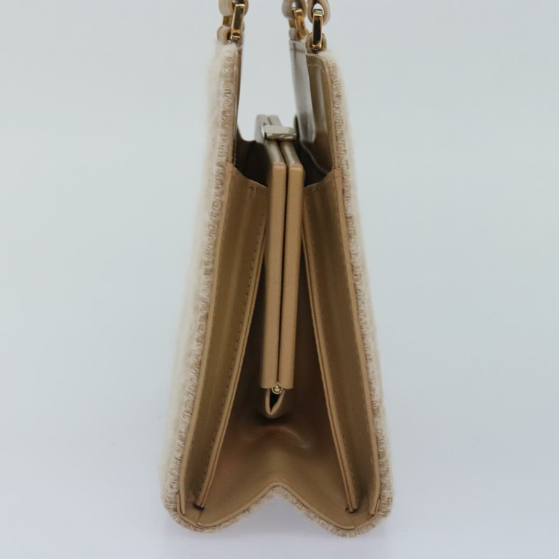 【日本直送】FENDI Zucca 帆布手提包 米色金色 正品 93833AV-2