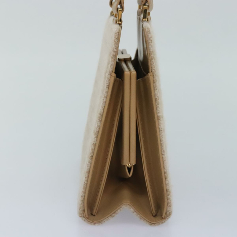 【日本直送】FENDI Zucca 帆布手提包 米色金色 正品 93833AV-3