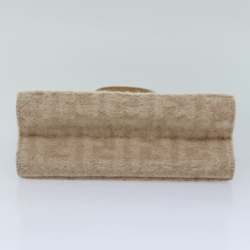 【日本直送】FENDI Zucca 帆布手提包 米色金色 正品 93833AV-4