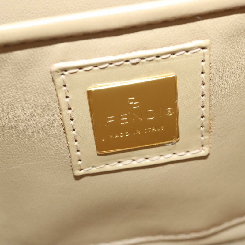 【日本直送】FENDI Zucca 帆布手提包 米色金色 正品 93833AV-22