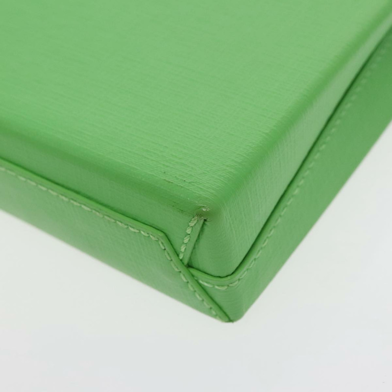 【日本直送】BALENCIAGA 手機殼 單肩包 皮革 綠色 銀色 593826 授權 91748AV-13