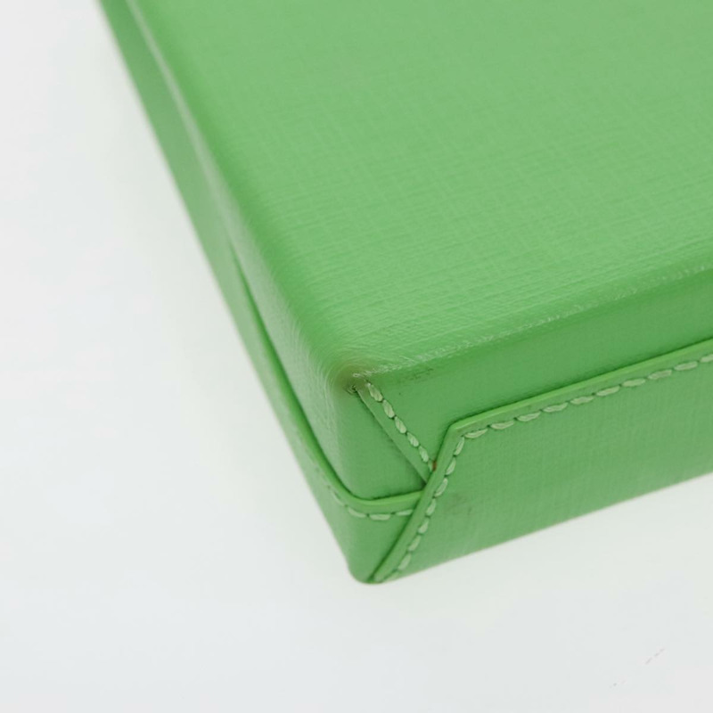 【日本直送】BALENCIAGA 手機殼 單肩包 皮革 綠色 銀色 593826 授權 91748AV-14