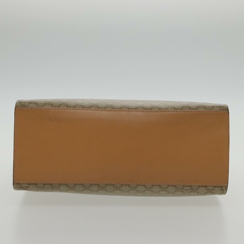 【日本直送】CELINE Macadam 帆布手提包 塗佈帆布 米色 正品 yk15582V-4