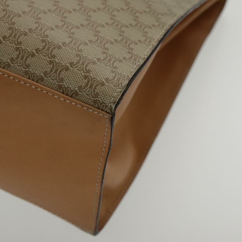 【日本直送】CELINE Macadam 帆布手提包 塗佈帆布 米色 正品 yk15582V-13