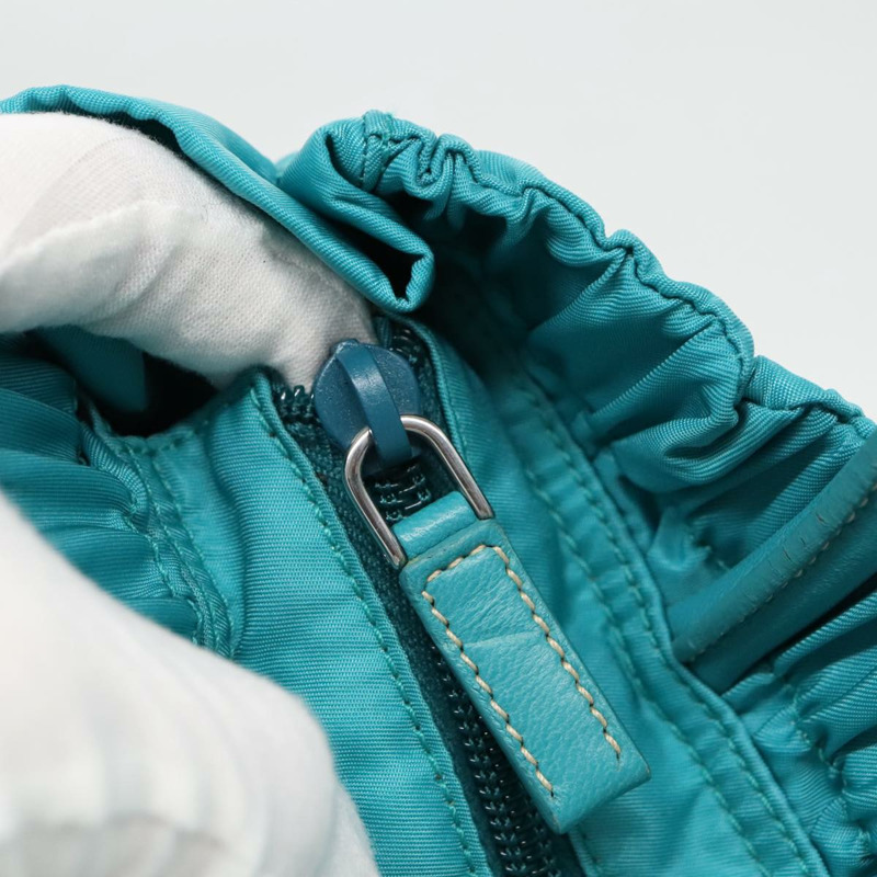 【日本直送】PRADA 手提包 尼龍 2 向 綠松石 銀色 正品 95390V-7