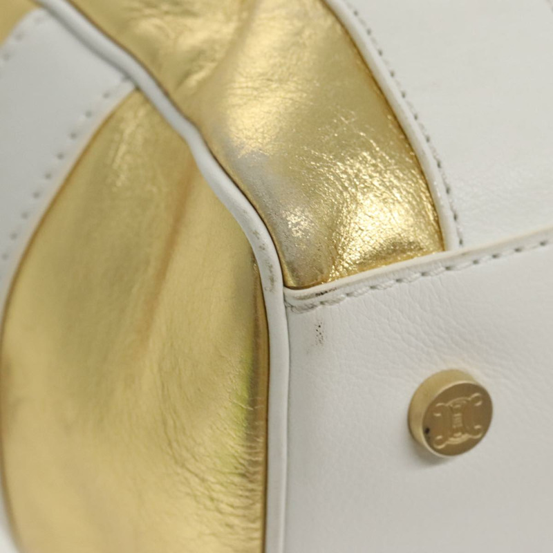 【日本直送】CELINE 波士頓包 皮革 白金色 正品 96232AV-9
