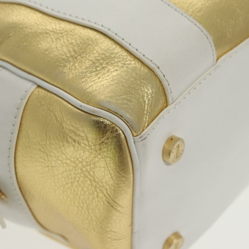 【日本直送】CELINE 波士頓包 皮革 白金色 正品 96232AV-15