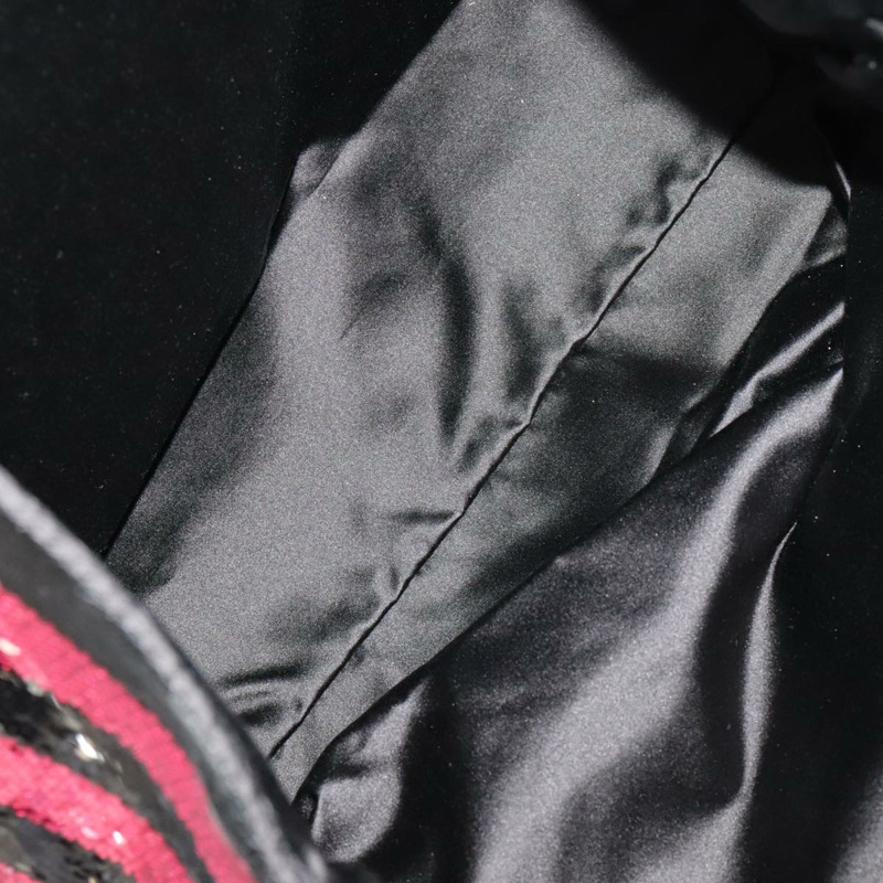 【日本直送】PRADA 亮片手提包 尼龍 黑紅 正品 98375A-9