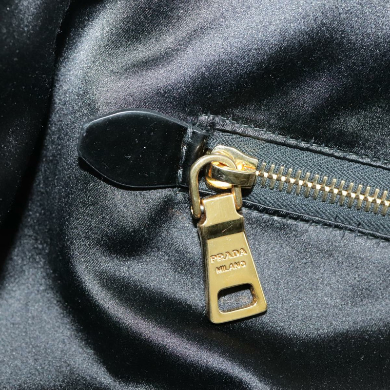 【日本直送】PRADA 亮片手提包 尼龍 黑紅 正品 98375A-21