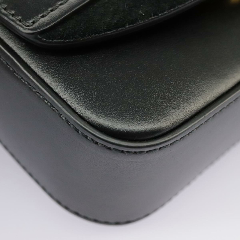 【日本直送】Chloe 迷你手提包 皮革 2 款 黑色 金色 正品 am7172V-16