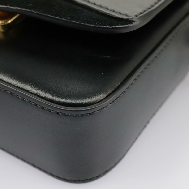 【日本直送】Chloe 迷你手提包 皮革 2 款 黑色 金色 正品 am7172V-17