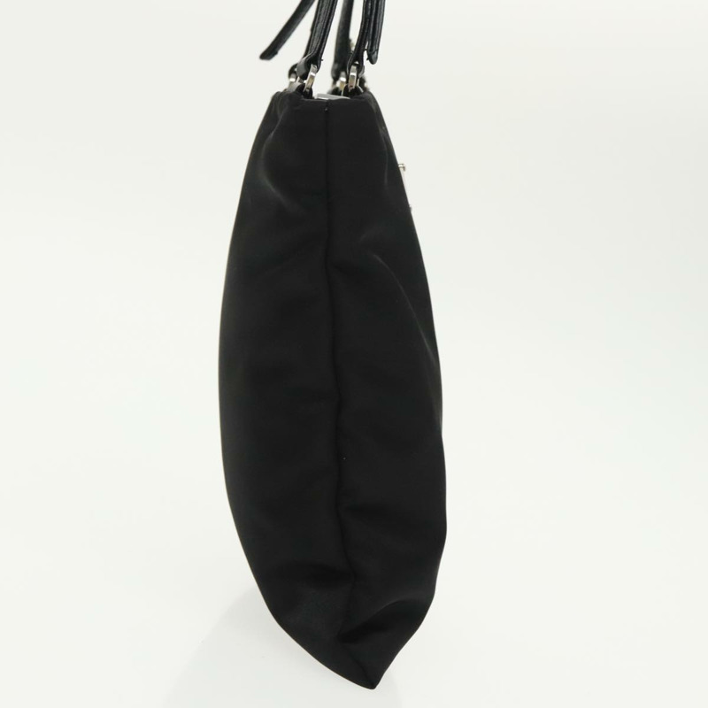 【日本直送】PRADA 鏈條單肩包 尼龍 黑色 銀色 正品 100262AV-3