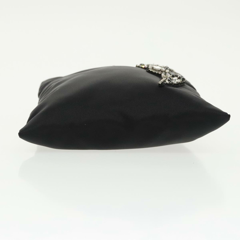【日本直送】PRADA 鏈條單肩包 尼龍 黑色 銀色 正品 100262AV-4