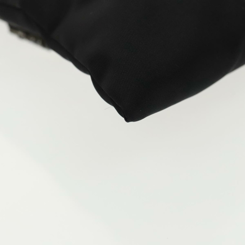 【日本直送】PRADA 鏈條單肩包 尼龍 黑色 銀色 正品 100262AV-15