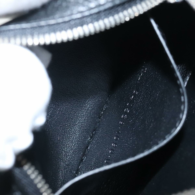 【日本直送】BALENCIAGA Cash 迷你單肩包皮革黑銀色 640539 正品 bs19961V-9