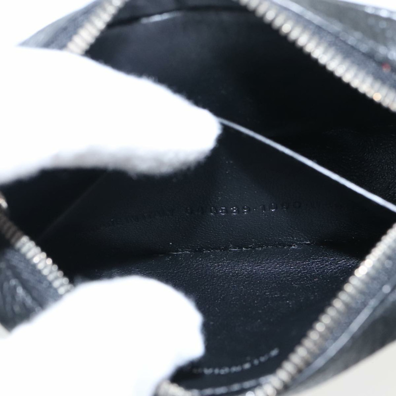 【日本直送】BALENCIAGA Cash 迷你單肩包皮革黑銀色 640539 正品 bs19961V-10