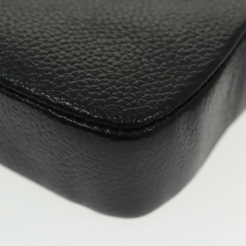 【日本直送】BALENCIAGA Cash 迷你單肩包皮革黑銀色 640539 正品 bs19961V-15