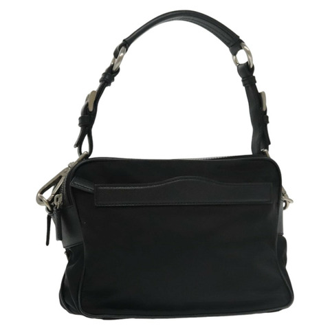 PRADA 單肩包 尼龍 黑銀 BR2162 正品 mr669V