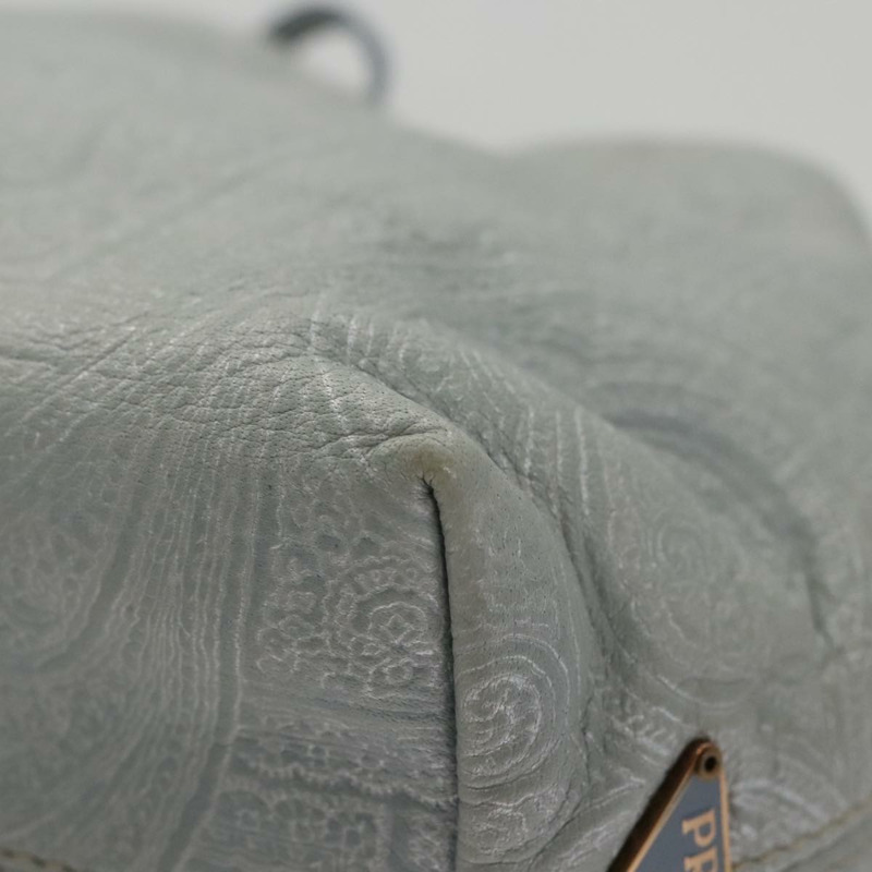 【日本直送】PRADA 手提包 皮革 淺藍色 正品 101859V-13