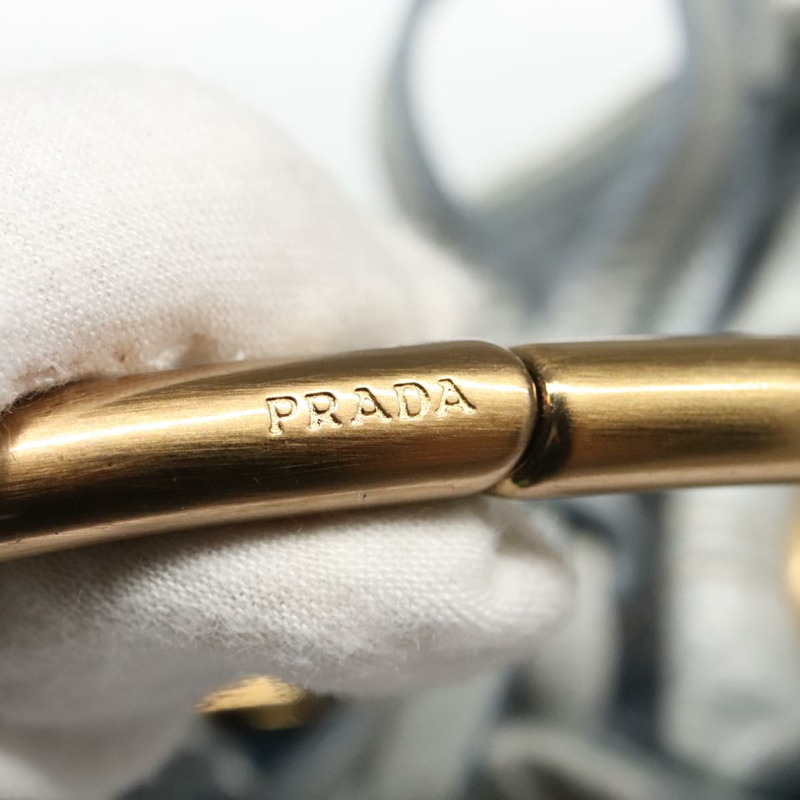 【日本直送】PRADA 手提包 皮革 淺藍色 正品 101859V-17