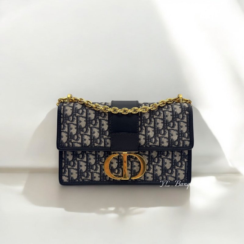 Dior蒙田30緹花布鏈包-0