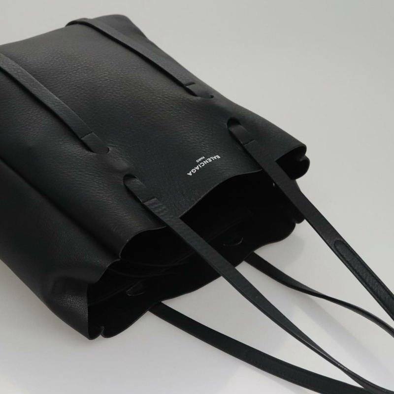 【日本直送】BALENCIAGA Everyday Tote XS 包 皮革 2 用 黑色 銀色 489813 正品 hk1951V-5