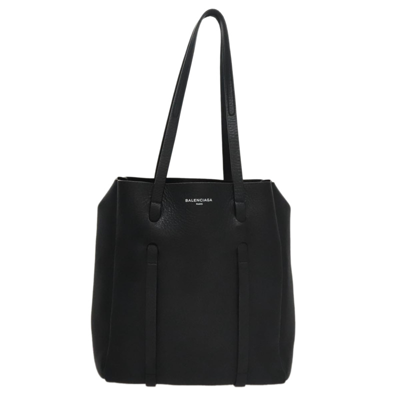 【日本直送】BALENCIAGA Everyday Tote XS 包 皮革 2 用 黑色 銀色 489813 正品 hk1951V-12