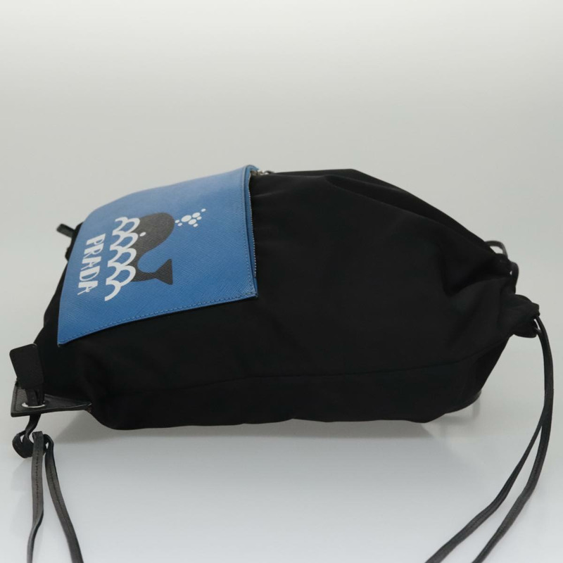 【日本直送】PRADA 背包 尼龍皮革 黑色藍色銀色 正品 92876V-2