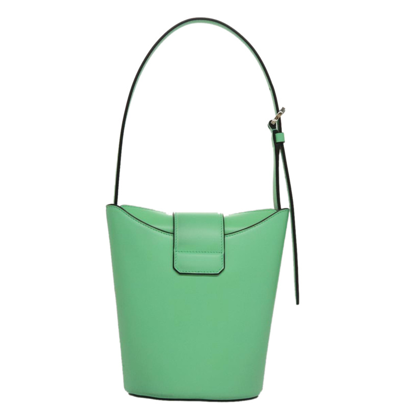 【日本直送】Salvatore Ferragamo Gancini 單肩包 皮革 綠色 銀色 正品 107228AV-1