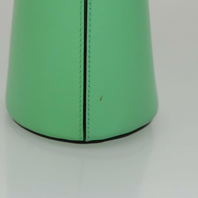 【日本直送】Salvatore Ferragamo Gancini 單肩包 皮革 綠色 銀色 正品 107228AV-4