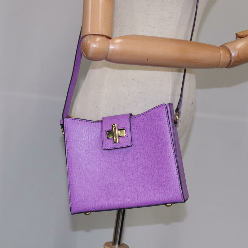 【日本直送】CELINE 肩背包 皮革 紫金色 正品 108107V-23