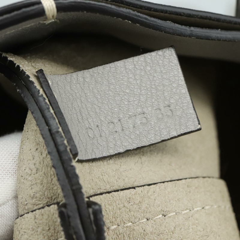 【日本直送】Chloe Darryl 手提包 皮革 灰色 金色 正品 ki5336V-11