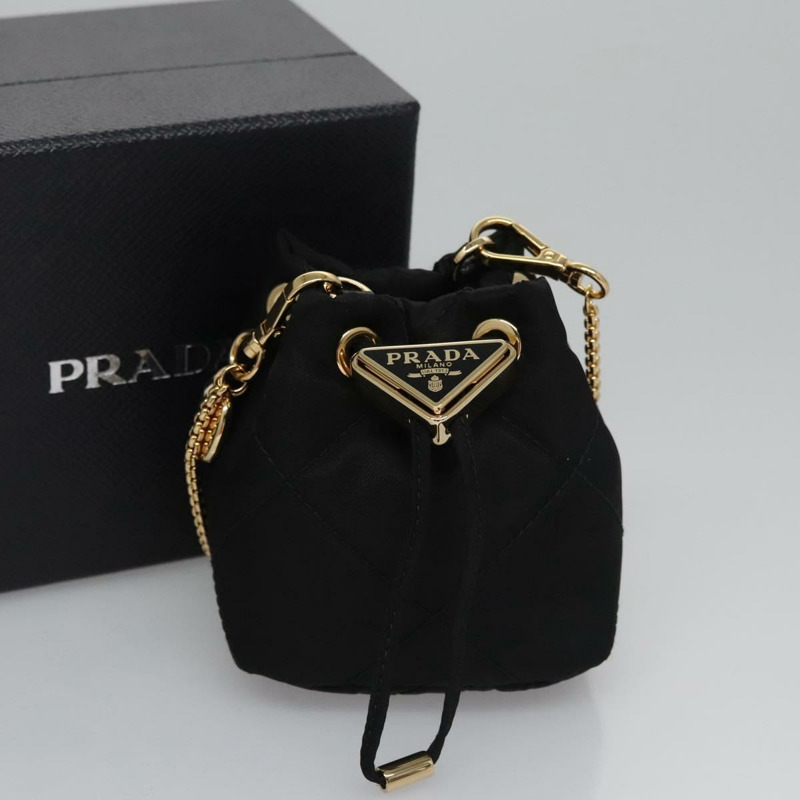 【日本直送】PRADA 鏈條單肩包 尼龍 黑色 正品 101563AV-11