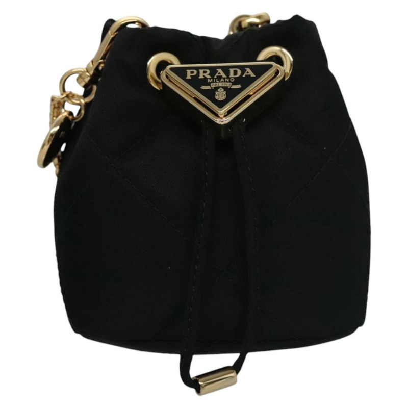 【日本直送】PRADA 鏈條單肩包 尼龍 黑色 正品 101563AV-12