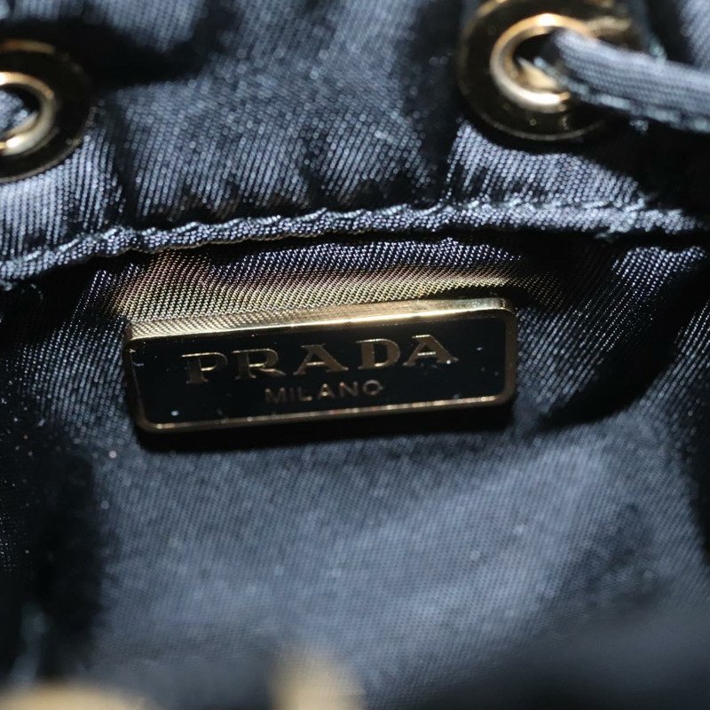 【日本直送】PRADA 鏈條單肩包 尼龍 黑色 正品 101563AV-21