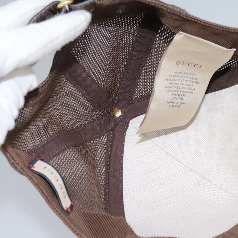 【日本直送】GUCCI GG Supreme 草莓棒球帽 PVC XL 米色 700665 正品 am7681V-10