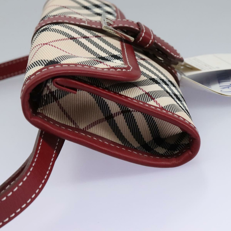 【日本直送】BURBERRY Nova Check Blue Label 腰包 帆布 米色 正品 114435V-2