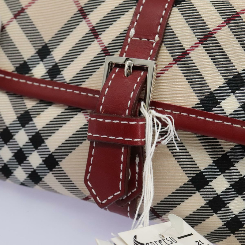 【日本直送】BURBERRY Nova Check Blue Label 腰包 帆布 米色 正品 114435V-8