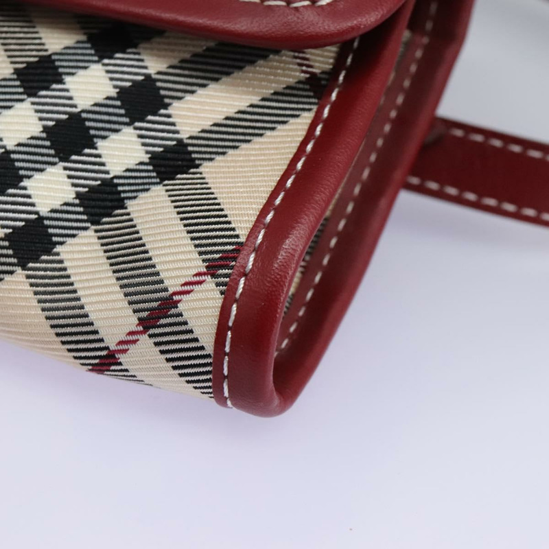 【日本直送】BURBERRY Nova Check Blue Label 腰包 帆布 米色 正品 114435V-15