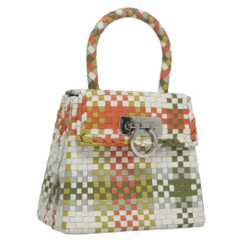 Salvatore Ferragamo Gancini 手提包 皮革 多色 正品 110491AV