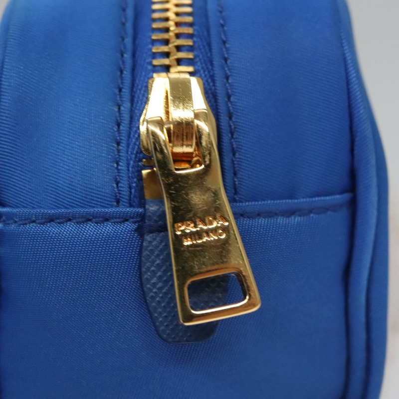 【日本直送】PRADA 手拿包 尼龍 藍色 正品 106326V-8