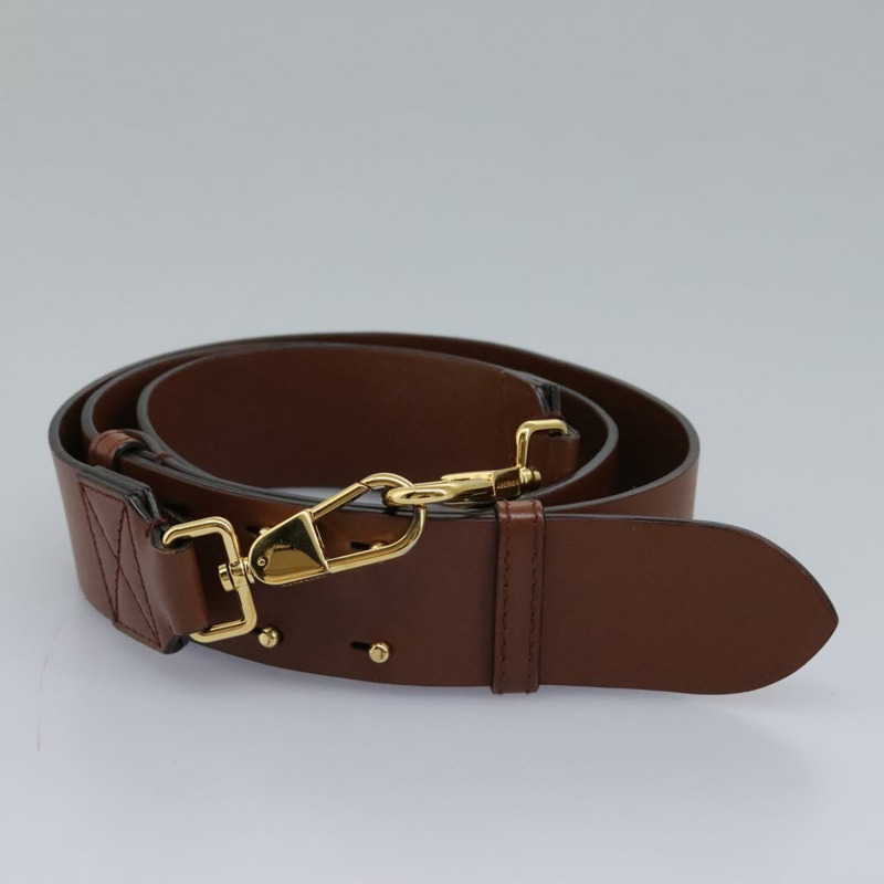 【日本直送】BURBERRY Monogram 條紋單肩包 PVC 皮革 棕色 正品 113137V-20