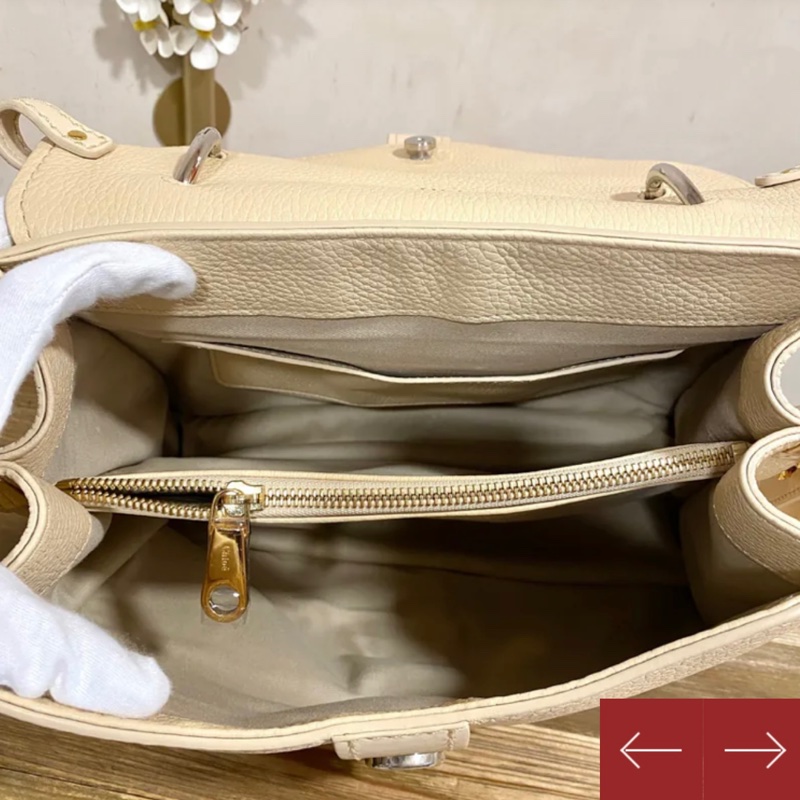 Chloe 奶茶色斜背包 手提包-7