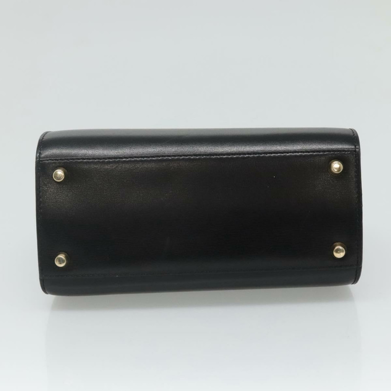 【日本直送】克莉絲汀迪奧 手提包 皮革 2 款 黑色 金色 正品 PP217V-4