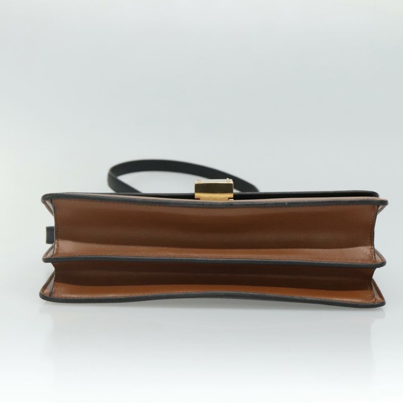 【日本直送】CELINE 肩背包 皮革 黑金 正品 PP261V-4