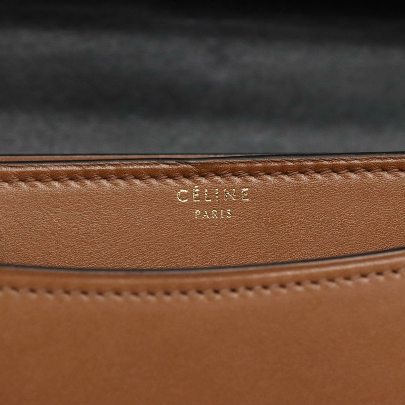 【日本直送】CELINE 肩背包 皮革 黑金 正品 PP261V-10