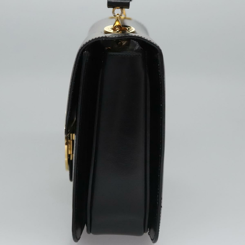 【日本直送】CELINE 手提包 皮革 黑金 正品 BD058V-2